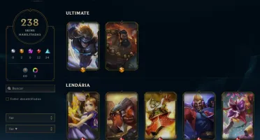 Conta League of Legends Full Acesso - 146 Champs e 238 Skins