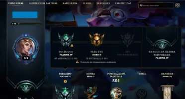 CONTA LOL PLATINA