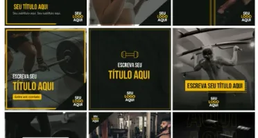 Pack Premium Canva Editável Academia Verão Completo