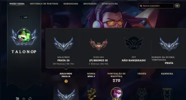 Conta prata 3 com 85 Champs e 41 Skins