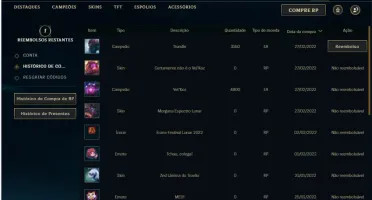 Conta prata 3 com 85 Champs e 41 Skins