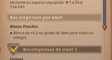 Conta Albion - !Muito bem upada!