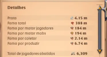 Conta Albion - !Muito bem upada!