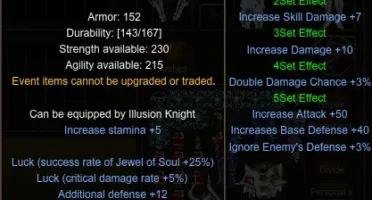 Mu Online Webzen ILLUSION KNIGHT IK lvl 800 Nidavellir
