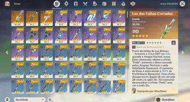 AR24 - Alhaitham com BIS + Xiao com BIS + Falcão + 27 tiros