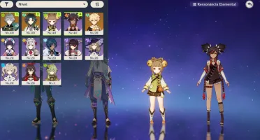 AR24 - Alhaitham com BIS + Xiao com BIS + Falcão + 27 tiros
