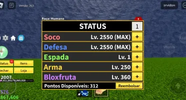 Conta de Blox Fruit - 2000 Lvl -