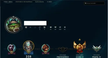 league of legends Gold V (+ de 100 skins)