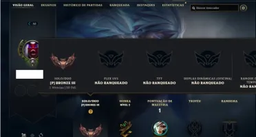 Conta Bronze 3 com 20 Champs e 1 Skin + 1 Fragmento de skin