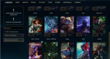 Conta Bronze 3 com 20 Champs e 1 Skin + 1 Fragmento de skin