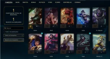 Conta Bronze 3 com 20 Champs e 1 Skin + 1 Fragmento de skin