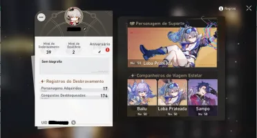Honkai Star Rail- Loba Prateada(com cone)+Bailu(com cone)