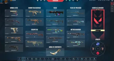 Conta valorant R$3400 gastos em skins