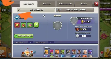 Clash of clans CV11 Nível 147