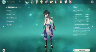 Conta genshin impact XIAO KLEE DILUC ALBEDO MONA KEQING AR56