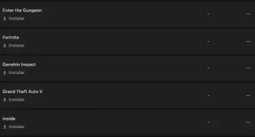 Conta nunca usada da Epic Games com 39 jogos