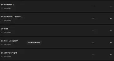 Conta nunca usada da Epic Games com 39 jogos