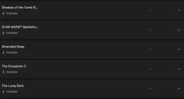 Conta nunca usada da Epic Games com 39 jogos