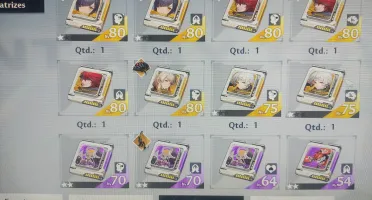 480 reais Tower of Fantasy com Lin C6 e Alyss C4 Saki C3