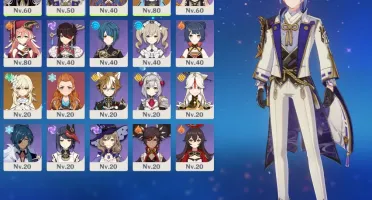 Ayato, Ayaka, Zhongli e Mona (Disponível, BARATA)