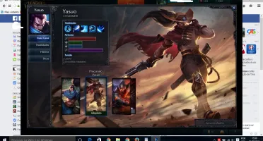 Bronze III, com skin do yasuo e draven