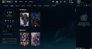 Conta LoL, Diamante III, 138 Skins