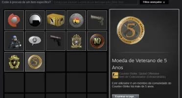 CONTA STEAM ~ NIVEL 205 \\ 12 ANOS DE SERVIÇO