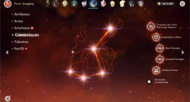 Conta Genshin Impact Venti, Qiqi e Harpa celestial - AR32