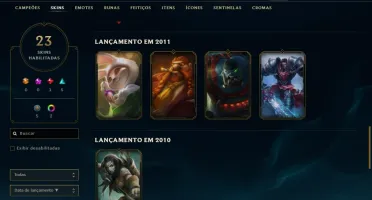 Conta de League Of Legends Rara (Kayle Juíza, Corki OVNI)