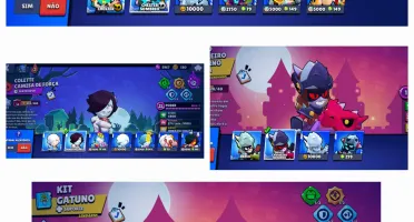 Conta brawl stars quase Full com kanji nível 11 e passe
