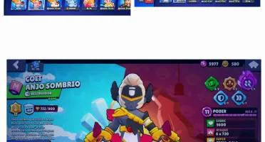 Conta brawl stars quase Full com kanji nível 11 e passe