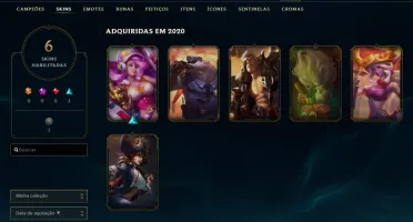Conta LOL, LVL 42 com skins e RP