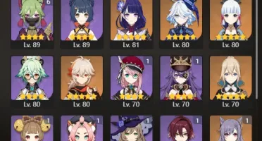    GENSHIN IMPACT - AR56 16T5⭐, Nahida C2, Ayaka + Bis,Zhong