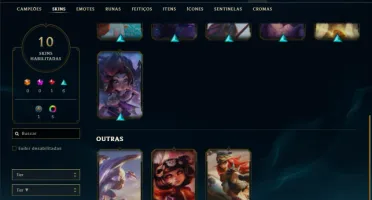 Unranked com 40 Champs e 10 Skins ( MAIN SUP )