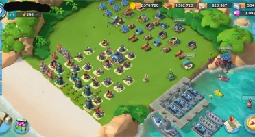 Boom beach- Qg 17 +3000 gemas
