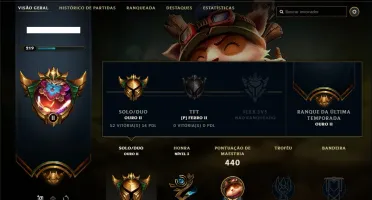 Conta ouro 2 com 75 skins e 138 champs