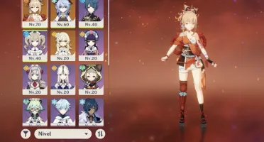Ar35. Yoimiya + agitação. Ganyu