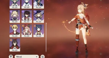Ar35. Yoimiya + agitação. Ganyu