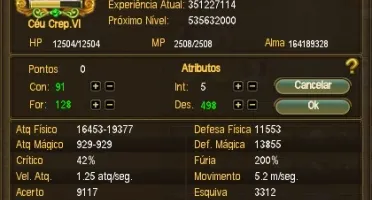 RT R8, Arma +10 Frenesi, Set e Ornamentos +5, Crep VI