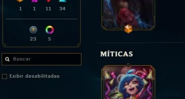 CONTA LOL LV 199 GOLD E 86SKINS OTIMAS