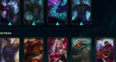 CONTA LOL LV 199 GOLD E 86SKINS OTIMAS