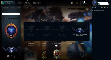 Conta League of Legends Diamante s8