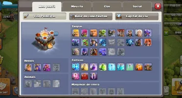 Conta Clash Of clans CV11, VILA DE CV10
