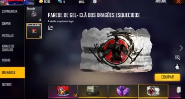 CONTA FREE FIRE GEMADA CALÇA ANGELICAL E MAIS.
