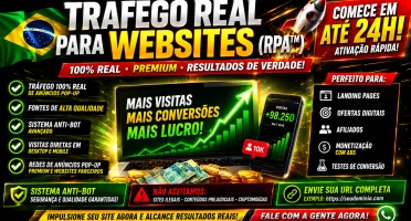 Tráfego 100% Real Para Websites (Organicos 100% Br)