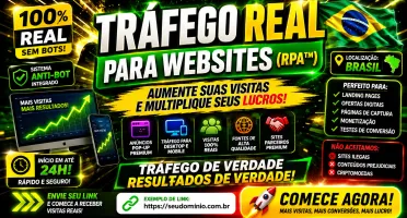 Tráfego 100% Real Para Websites (Organicos 100% Br)