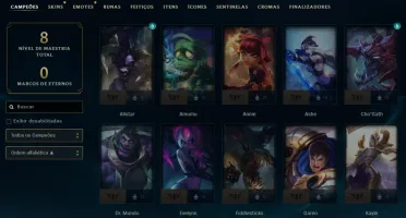 Conta Lol Ouro 1, Upada na Mão, 5.700 Essências Azuis Lvl34