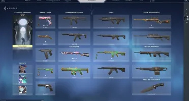 Conta Valorant Prata 2 com algumas skins