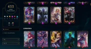 Conta LoL/Valorant Season 5, Skins prestigio e santuário