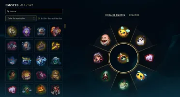 Conta LoL/Valorant Season 5, Skins prestigio e santuário